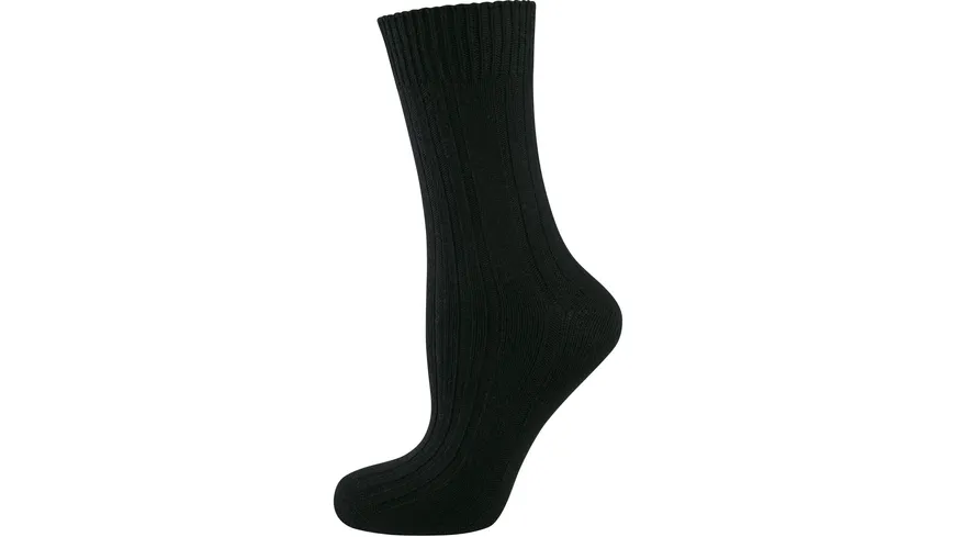 NUR DIE Damen Socken Boots schwarz