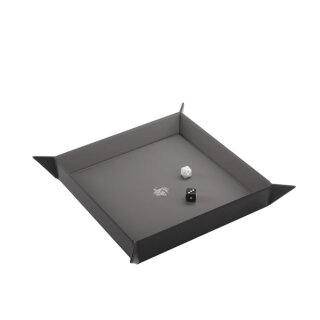 Gamegenic Magnetic Dice Tray Square - Black & Gray