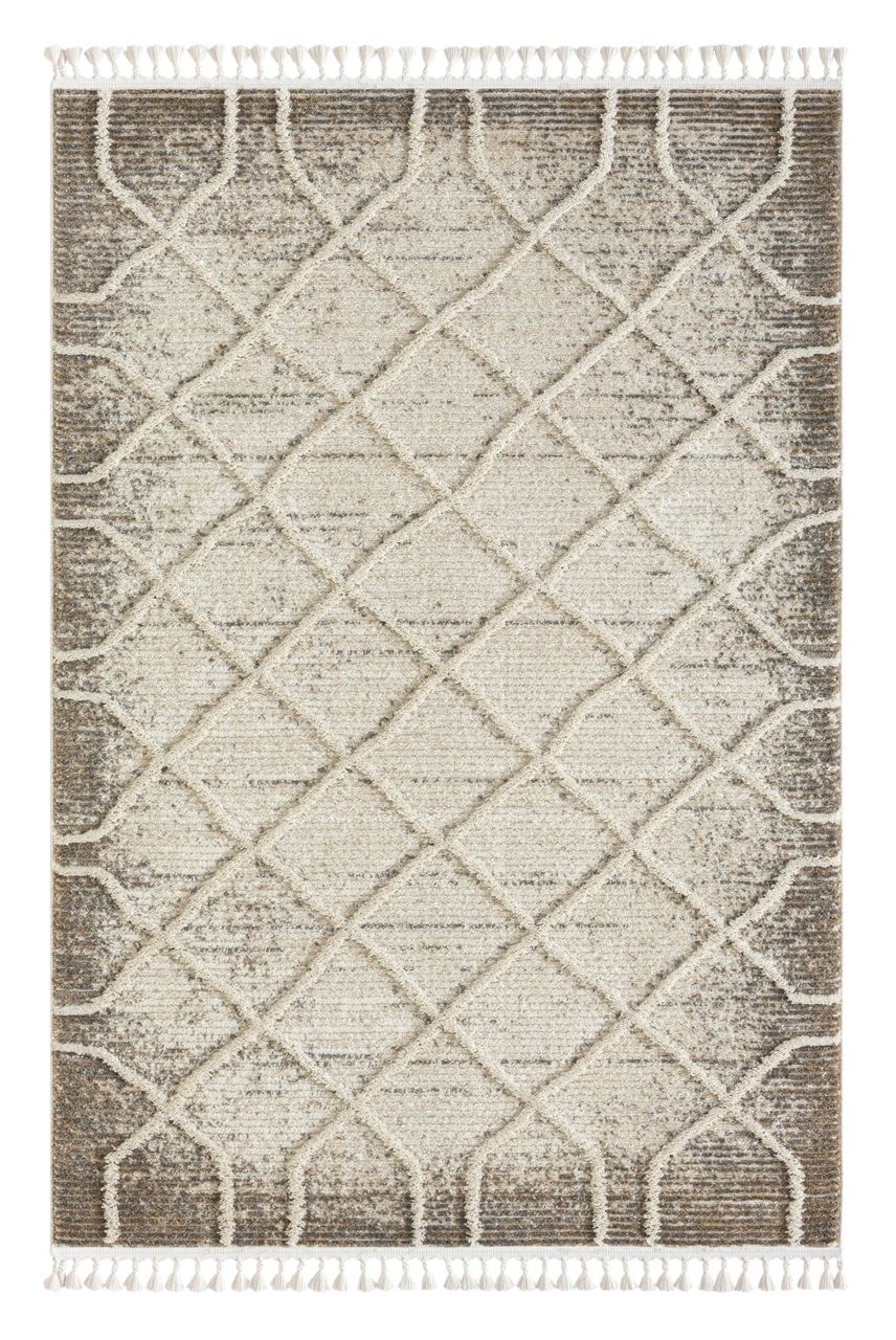 MyFlair Teppich Maya, 140cm x 200cm, Farbe Weiß, rechteckig, Florhöhe 15mm