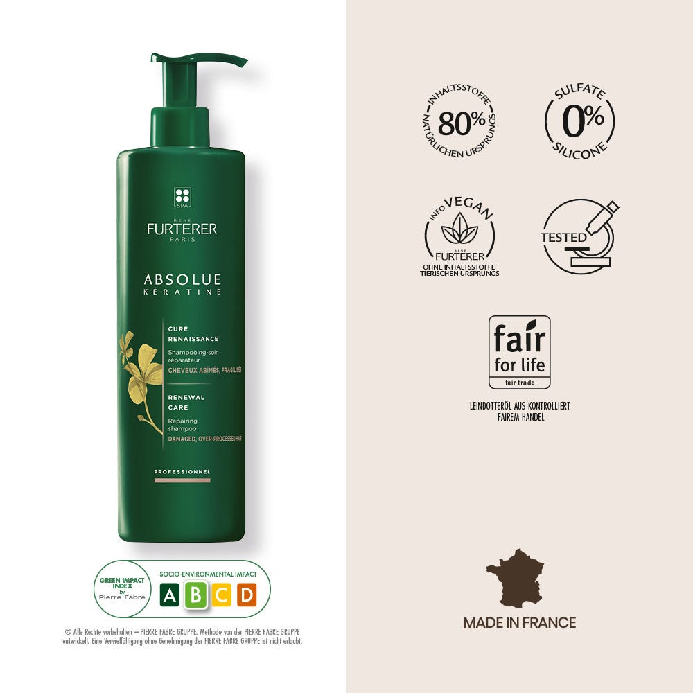 Rene Furterer Absolue Kératine Shampoo 600 ml Sondergröße