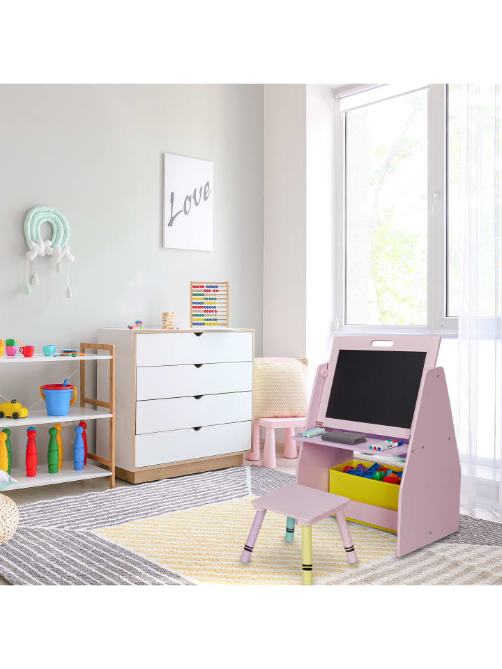 relaxdays Kinderregal in Rosa - (B)52 x (H)84 x (T)45 cm günstig kaufen onesize