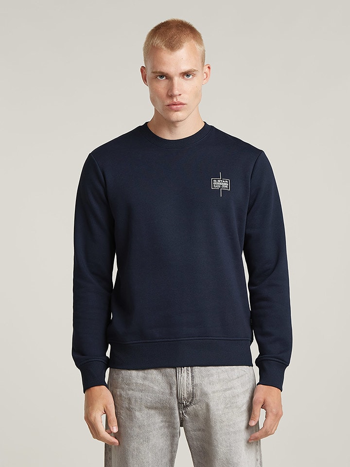 G-Star Sweatshirt in Dunkelblau günstig kaufen