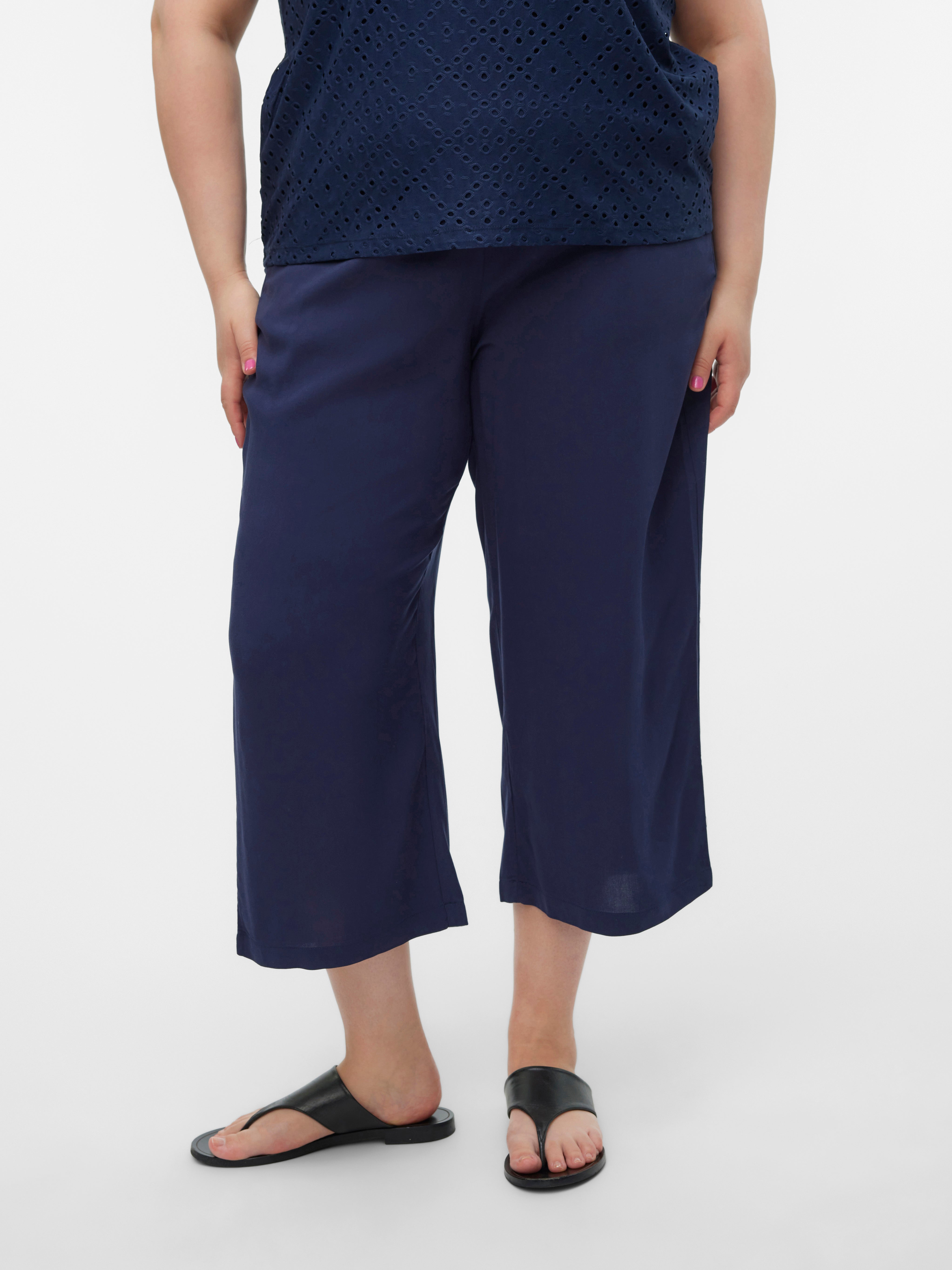 VMCEASY Hohe Taille Culottehose