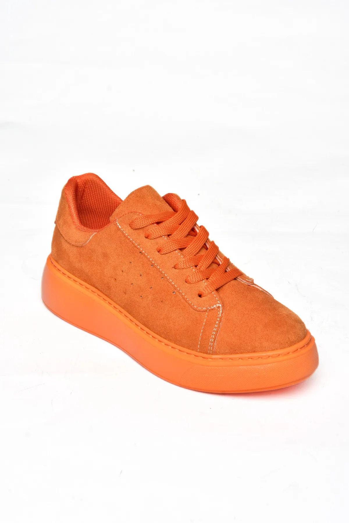 Fox Shoes  Orangefarbene Wildleder-Sportschuhe für Damen