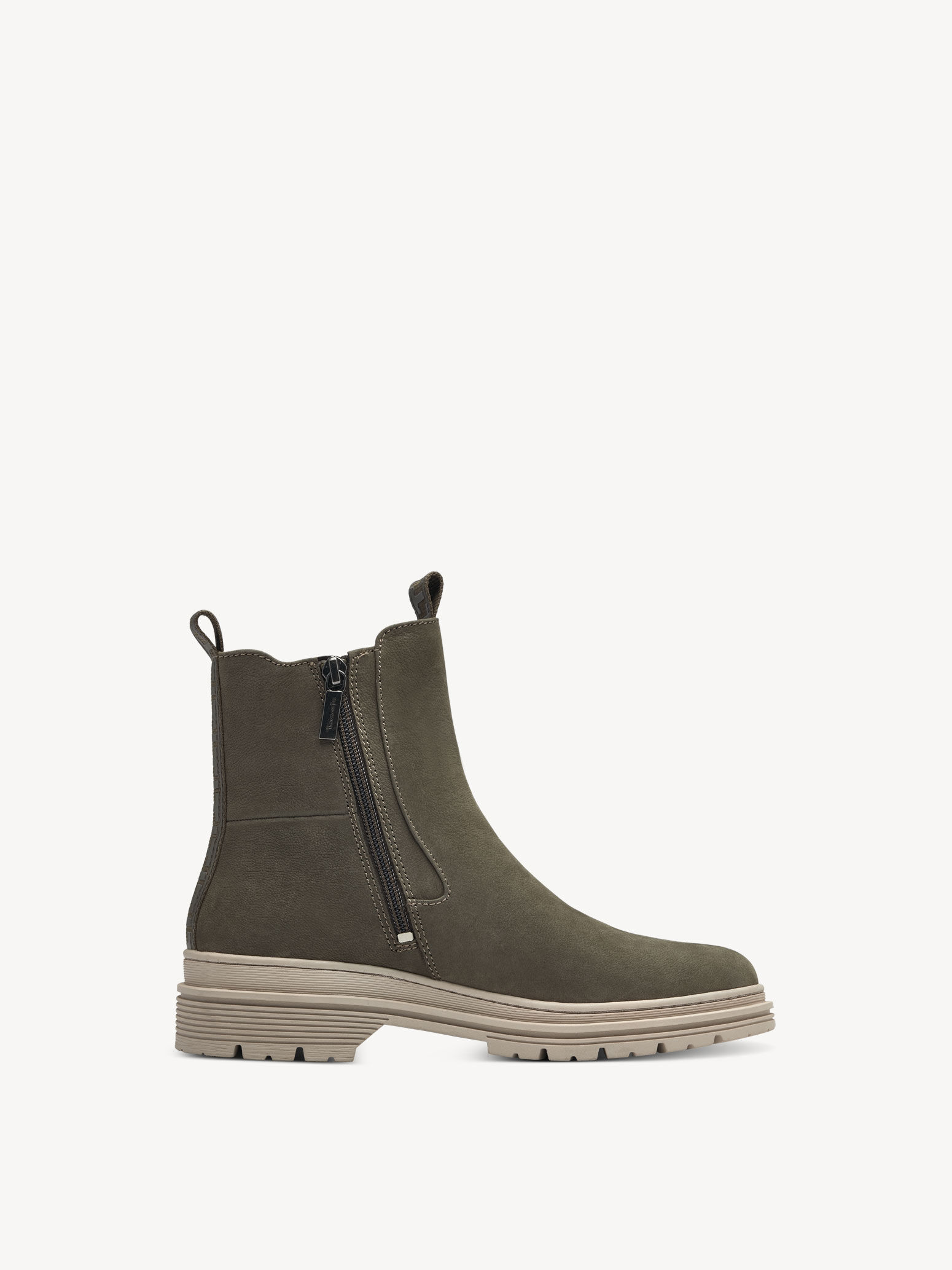 Bottine Chelsea en cuir - vert