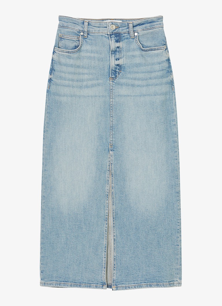 Fustă midi din denim Marc O'Polo cu crăpătură