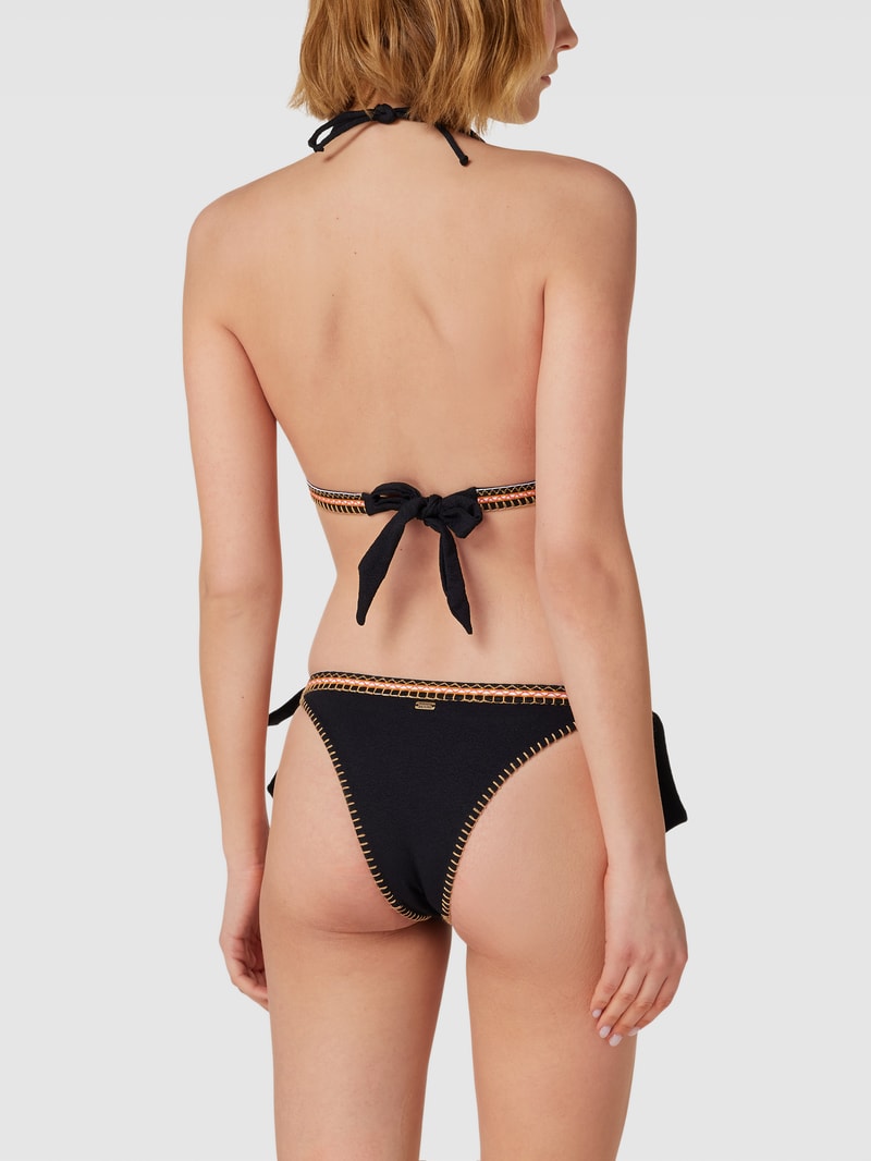 Bikini-Oberteil mit Schleifen-Detail Modell 'WAKO' in schwarz