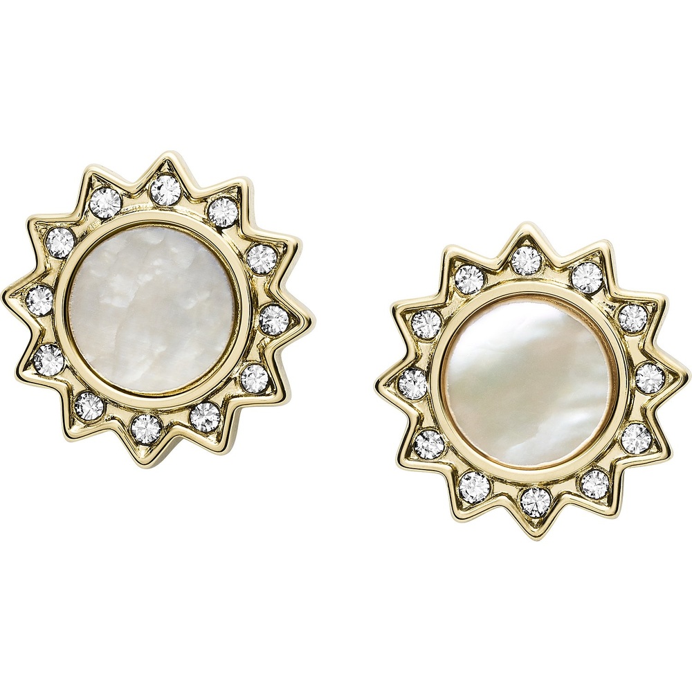 Fossil Boucles d'oreilles à fermoir à poussette Acier inoxydable Boucles d'oreilles