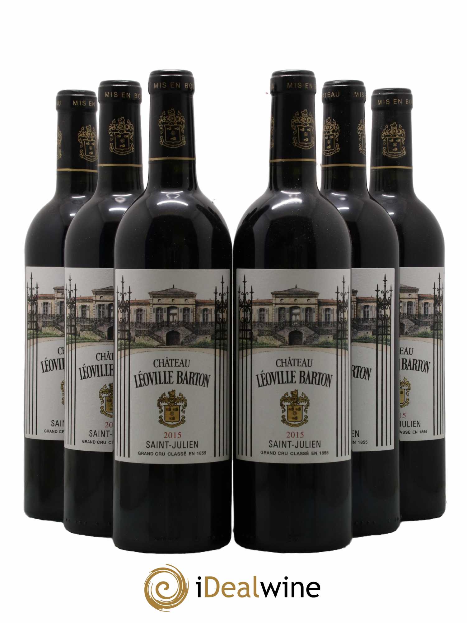 Château Léoville Barton 2ème Grand Cru Classé  2015 - Lot de 6 Bouteilles