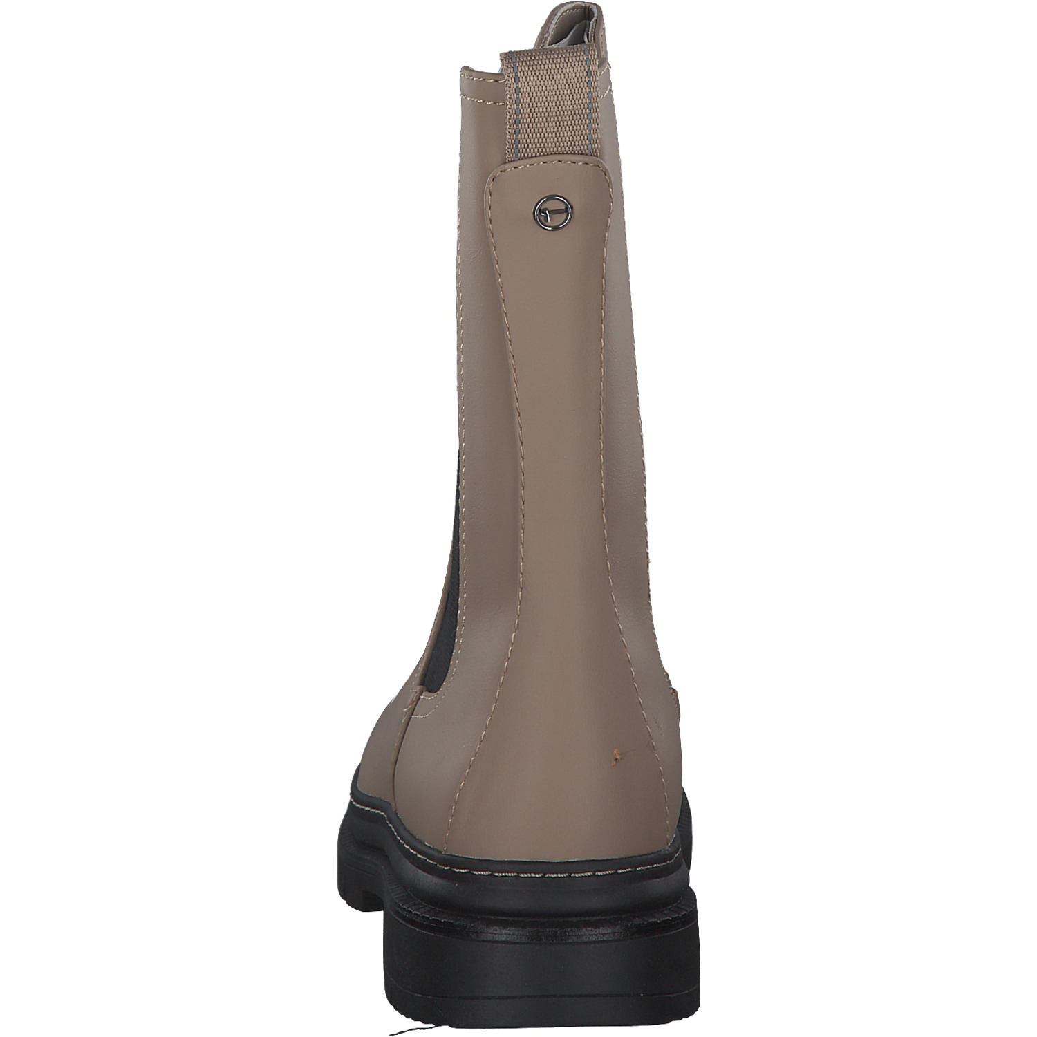 Tamaris 25452, Chelsea Boots, Damen, taupe/schwarz