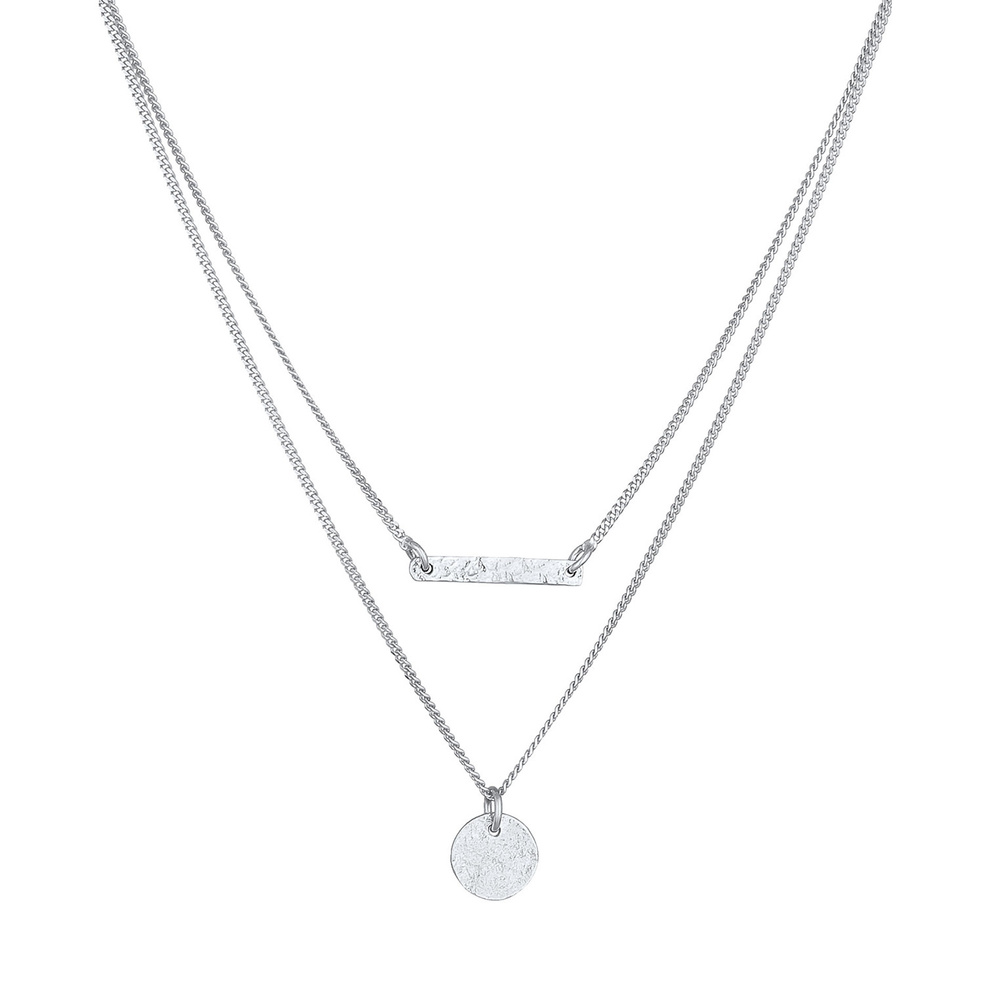 Elli Elli Collier Collier à couches pour femmes Pendentif plaque de tige Blogueur de t collier
