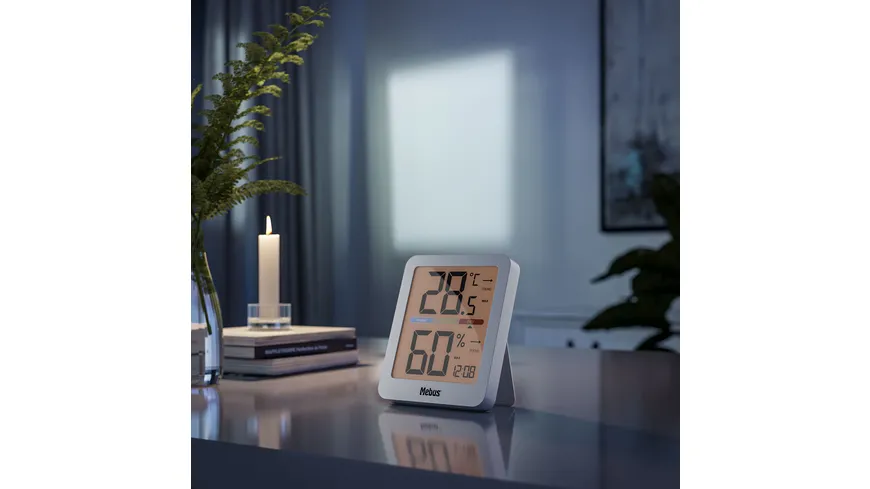 Mebus Thermo/Hygrometer weiß