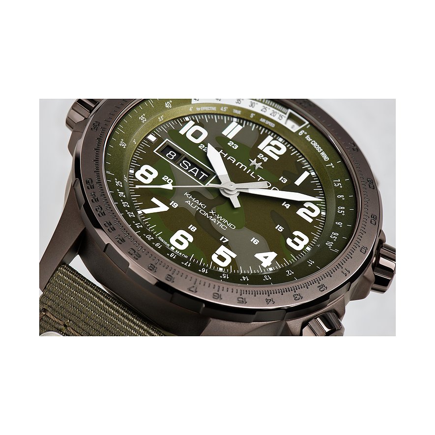 Hamilton Chronograph Khaki Aviation X-Wind Day Date Auto