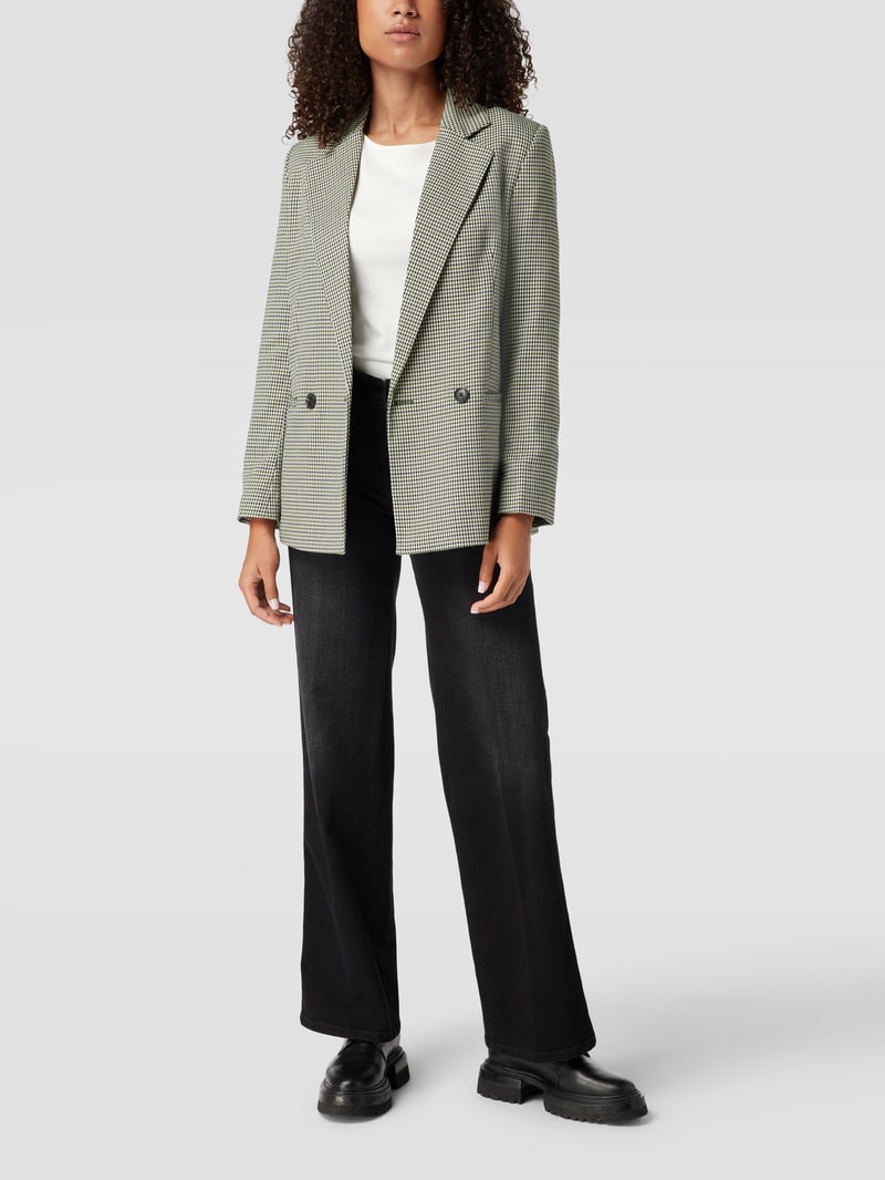 T-Shirt mit 3/4-Arm und dekorativen Knöpfen in offwhite