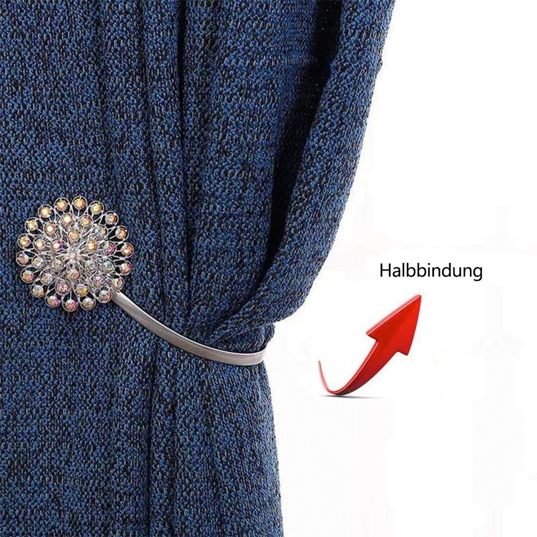 Raffhalter Raffhalter für Vorhang 2 Stücke,Magnet Vorhang Raffhalter Clips, SOTOR, (1-tlg), Einzigartige Hausdekoration