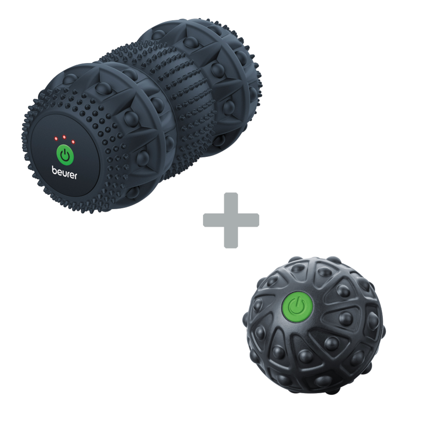 Beurer Massagerolle mit Vibration MG 35 DeepRoll & Massageball mit Vibration MG 10-Geballte Massagepower