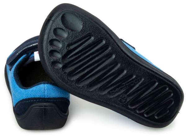 bar3foot Elf ~ Denver LowCut Sneaker Vegan ~ Blau