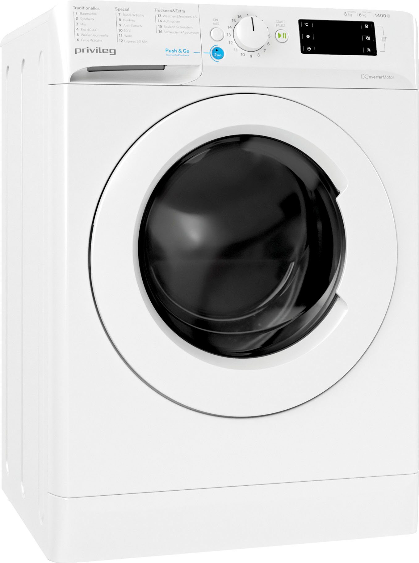 Privileg Waschtrockner PWWT X 8645 DE, 8 kg, 6 kg, 1400 U/min