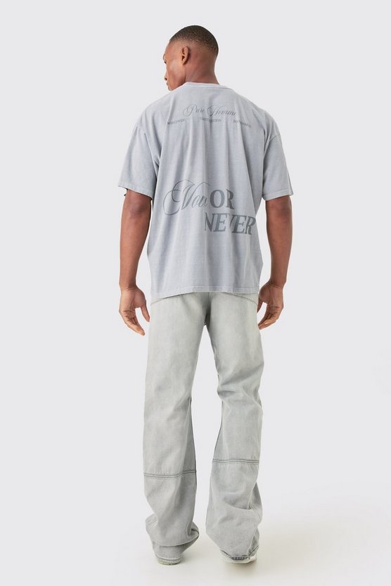 Oversize T-Shirt mit Keilabsatz