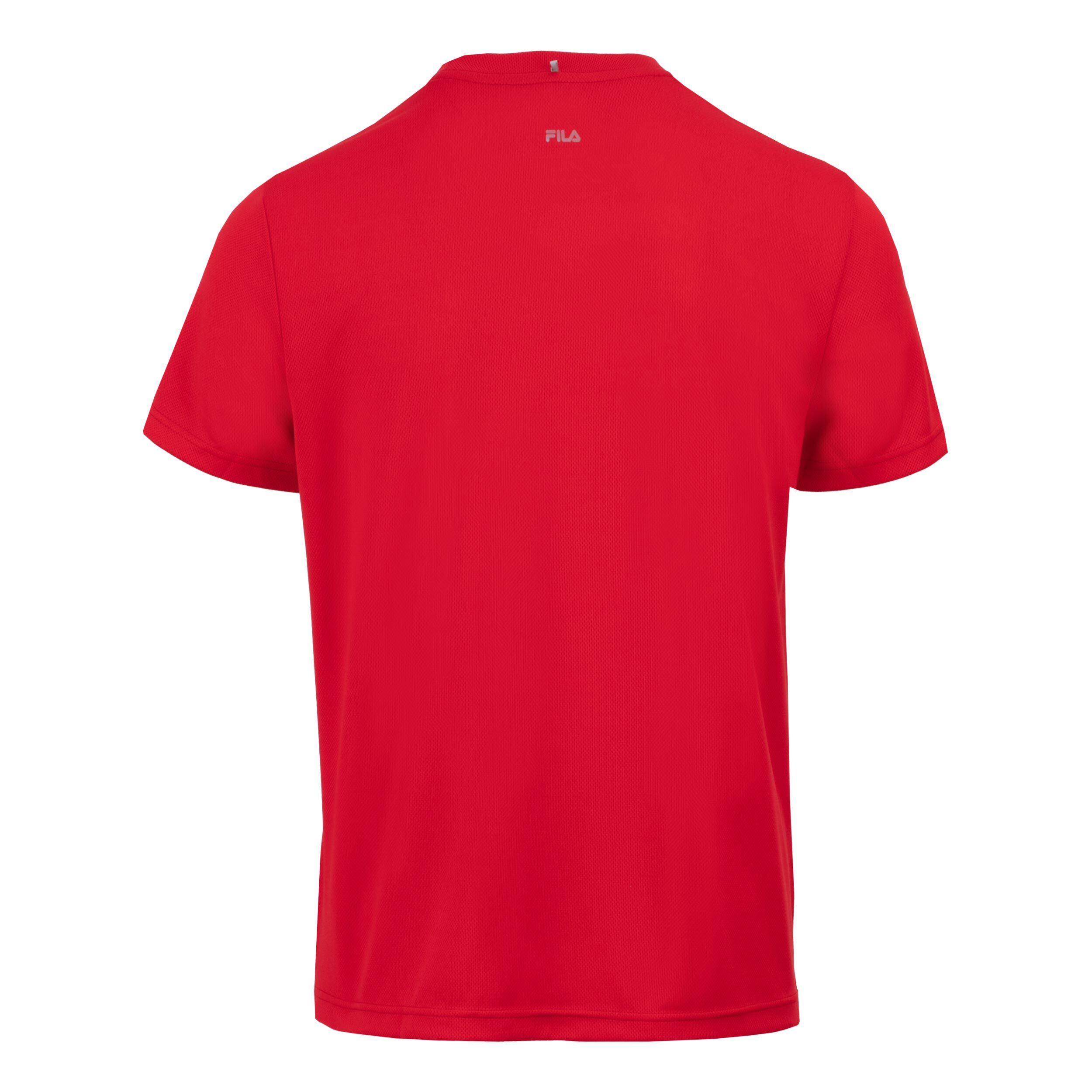 Logo T-Shirt Herren - Rot, Dunkelblau