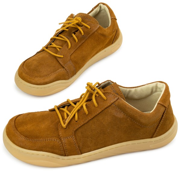 ZeaZoo ~ Husky LowCut Schnürschuh ~ Cognac