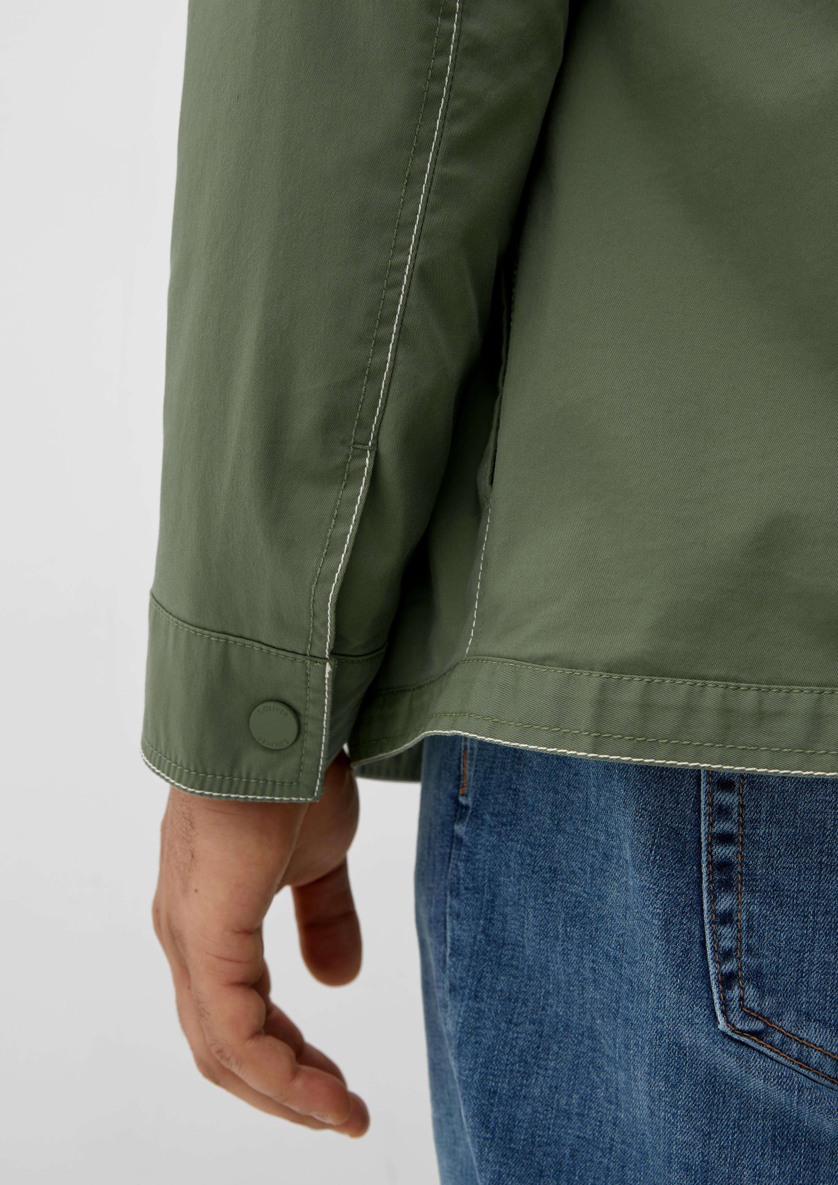 Twill-Overshirt mit Brusttaschen  2133032-7814