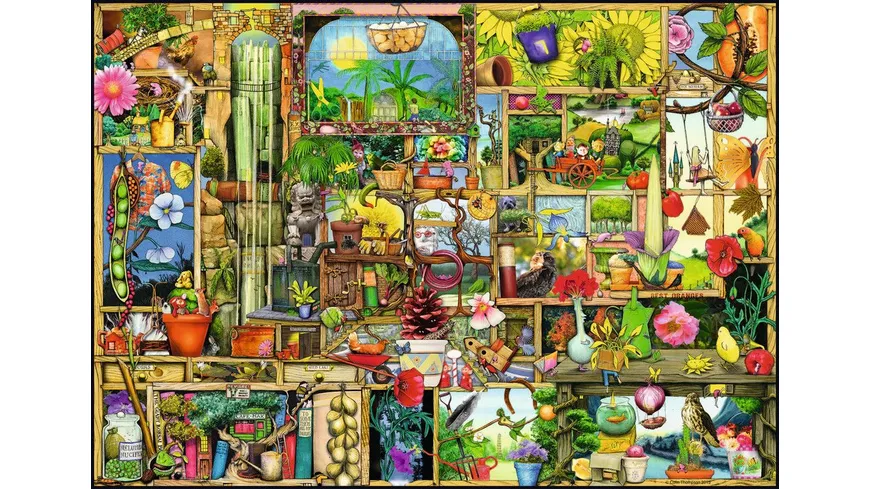Ravensburger Puzzle - Grandioses Gartenregal, 1000 Teile