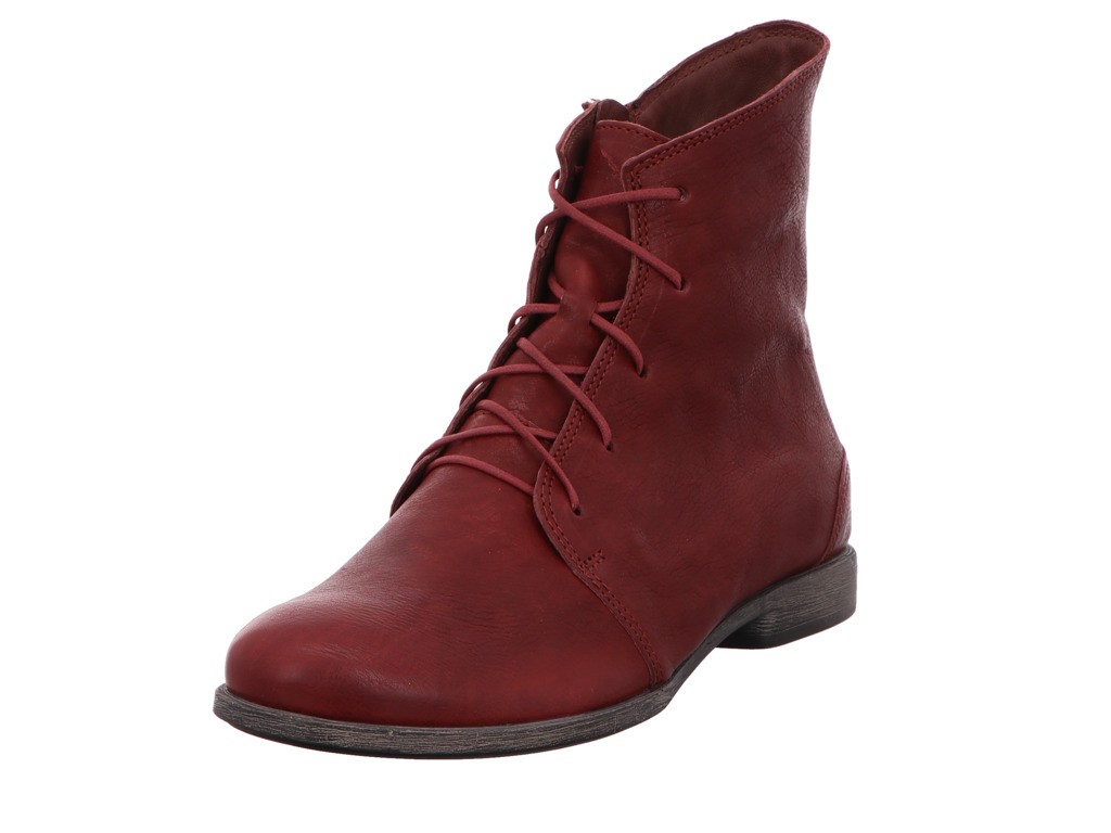THINK Schnür-Stiefeletten rot Agrat BAROLO