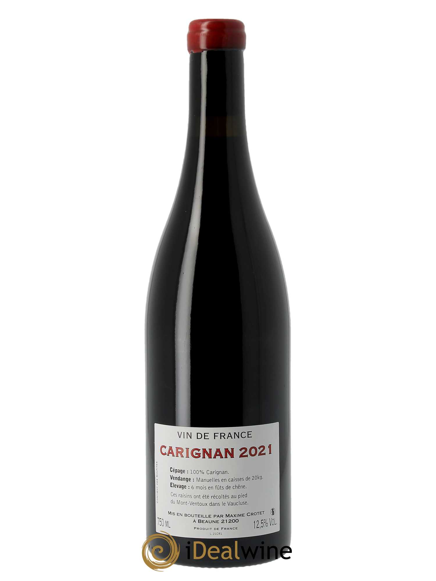 Vin de France Carignan Maxime Crotet  2021 - Lot de 1 Bouteille