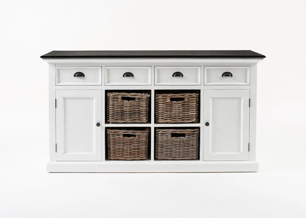 Novasolo Buffet Halifax Contrast Buffetschrank mit 4 Körben
