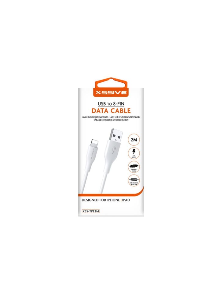 COFI 1453 2.4A 2 Meter iPhone Datenkabel 2.4A USB zu iPhone Schnell in Weiß günstig kaufen onesize