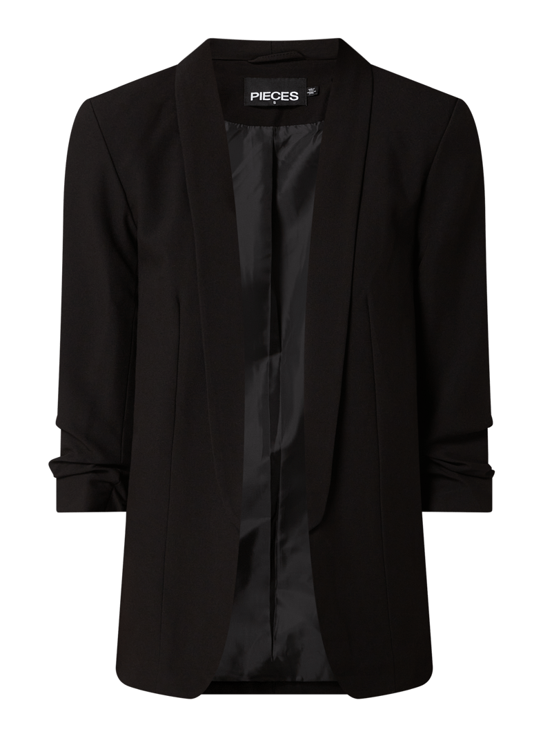 Blazer mit Schalkragen in schwarz