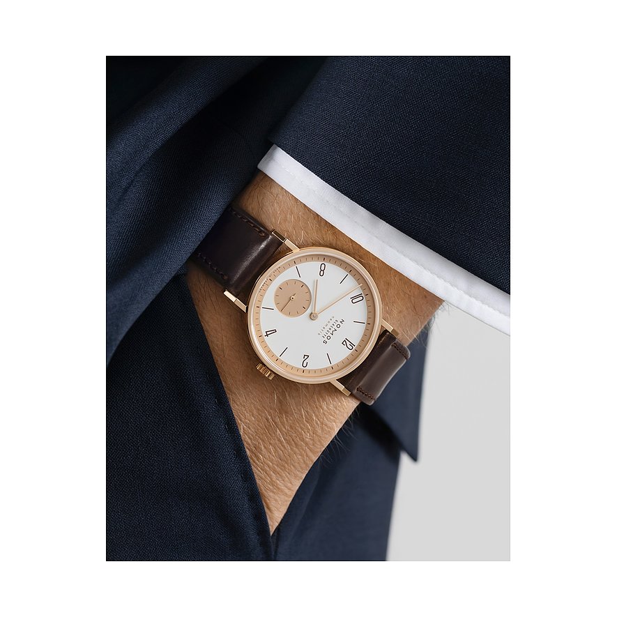 Nomos Glashütte Unisexuhr Tangente Roségold neomatik - 175 Years