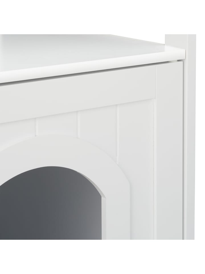 relaxdays Katzenschrank in Weiß - (B)48 x (H)64 x (T)53 günstig kaufen onesize