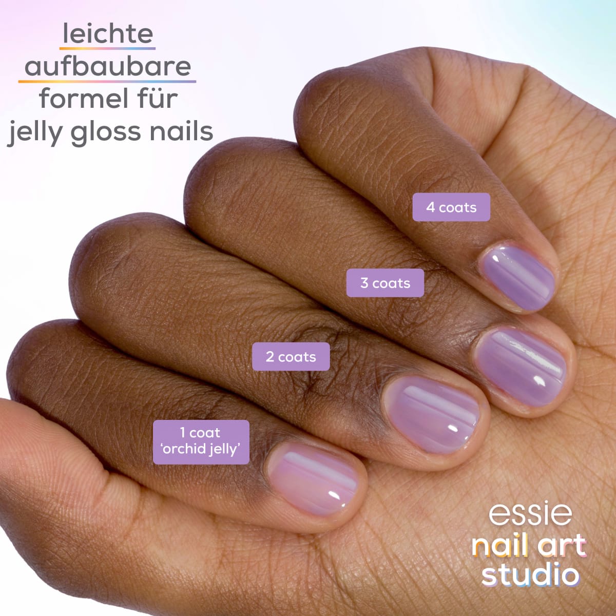 Nagellack 70 Jelly Gloss Orchid, 13,5 ml