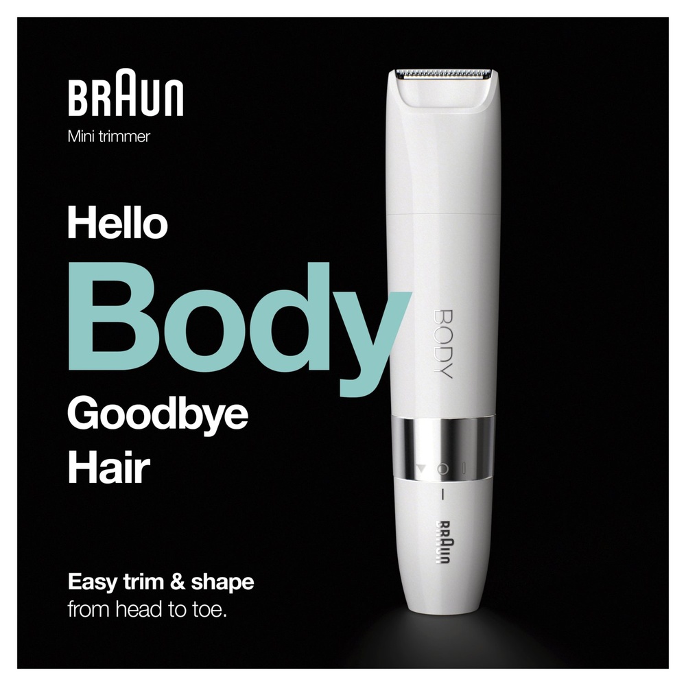 braun Braun Body Mini BS1000 - Tondeuse CorpsÉlectrique Pour Femme Et Homme Rasoir Electrique