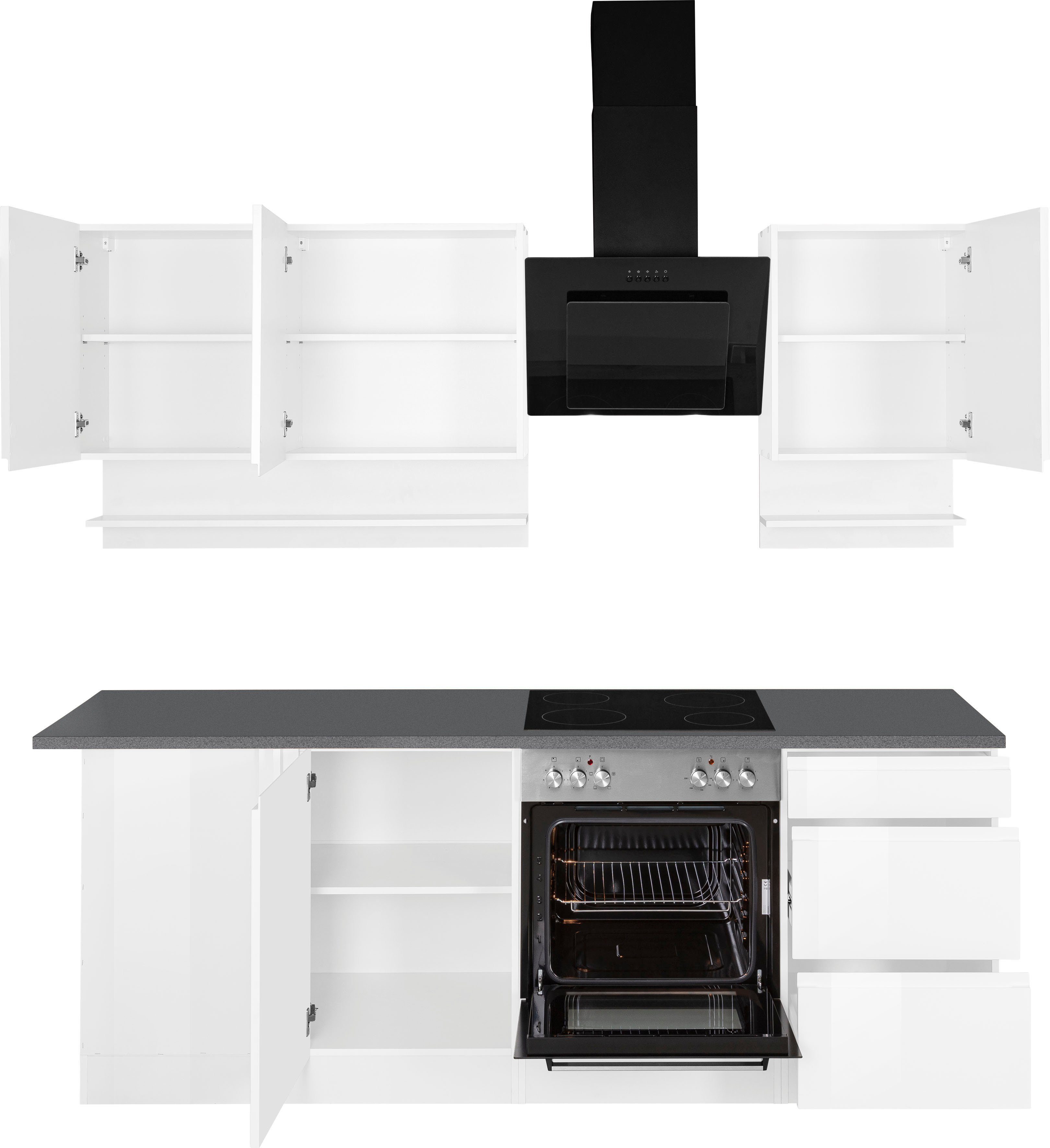 HELD MÖBEL Küche Virginia, Stellbreite 220/220 cm, wahlweise mit E-Geräten