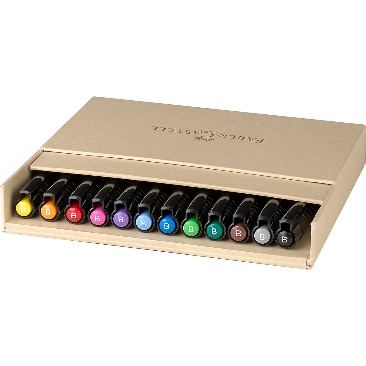 PITT ARTIST Pens Tuschestift, B, 12 Farben