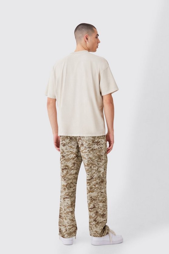 Oversize T-Shirt mit Man-Print