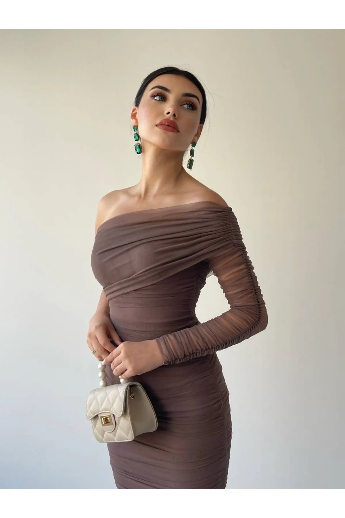 MY BELLA BUTİK  Kleid - Braun - Basic