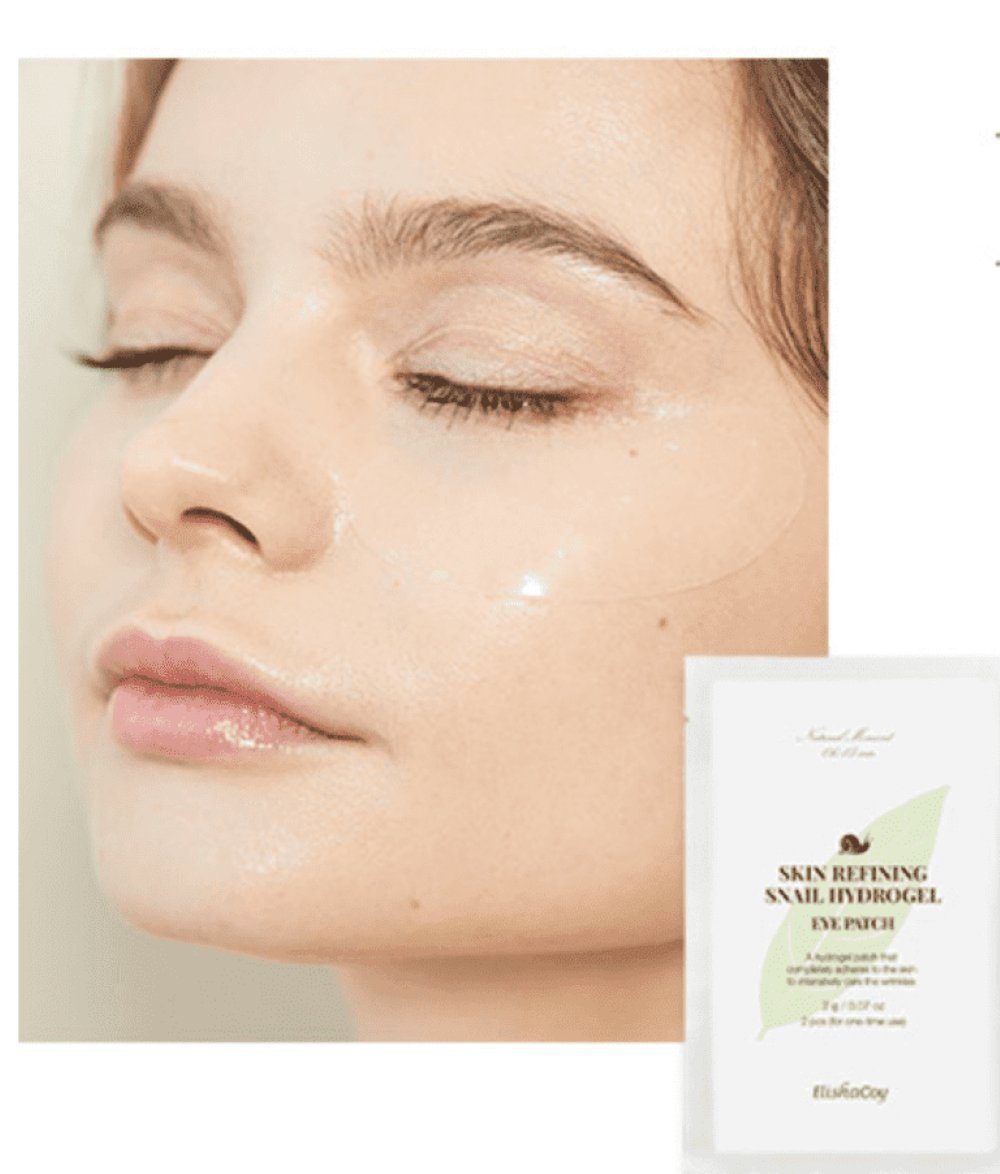 ElishaCoy Augenpads ElishaCoy Skin Refining Snail Hydrogel Eye Patch (2 gr x 5 Stück), 5-tlg.