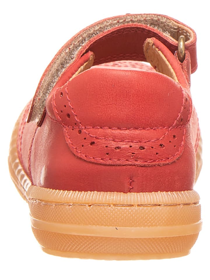 POM POM Leder-Spangenballerinas in Rotbraun günstig kaufen 31