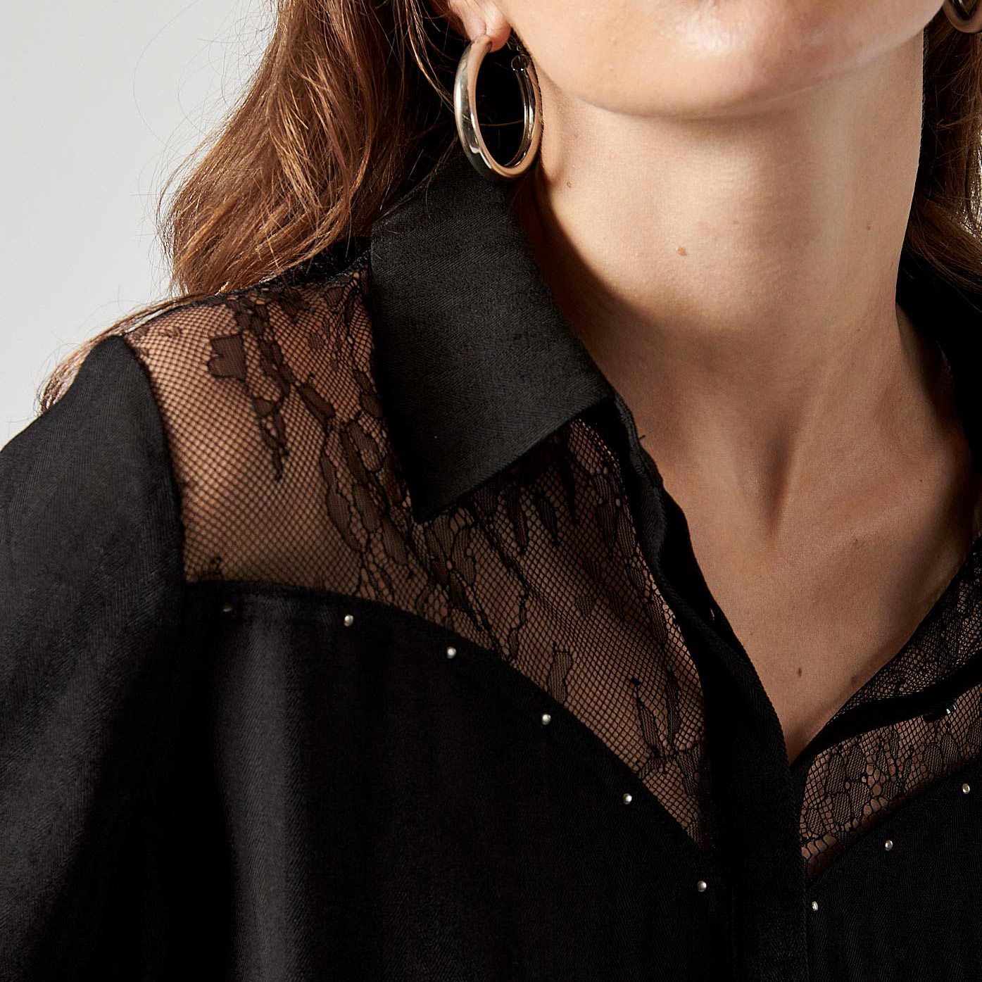 CHAYA  Chemise noire femme