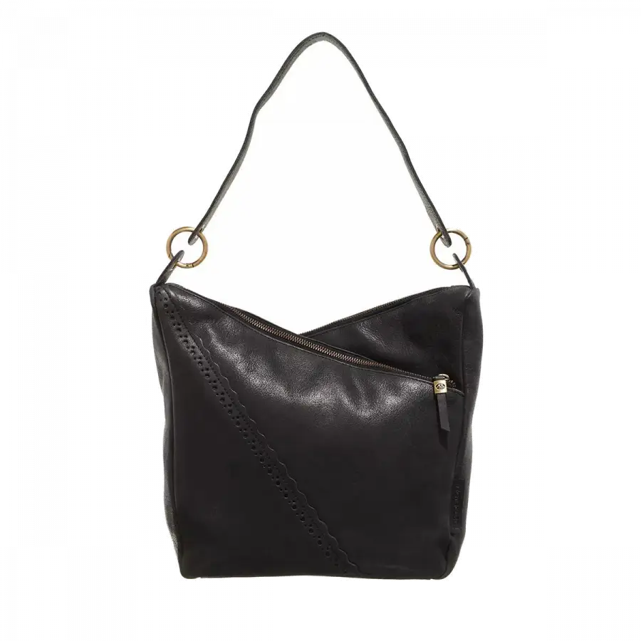 Micmacbags - Micmacbags Handle Bags Leder Black - schwarz