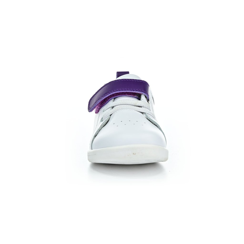 Bobux Pace Optical White-Murasaki Purple (I Walk) Barfußsneakers