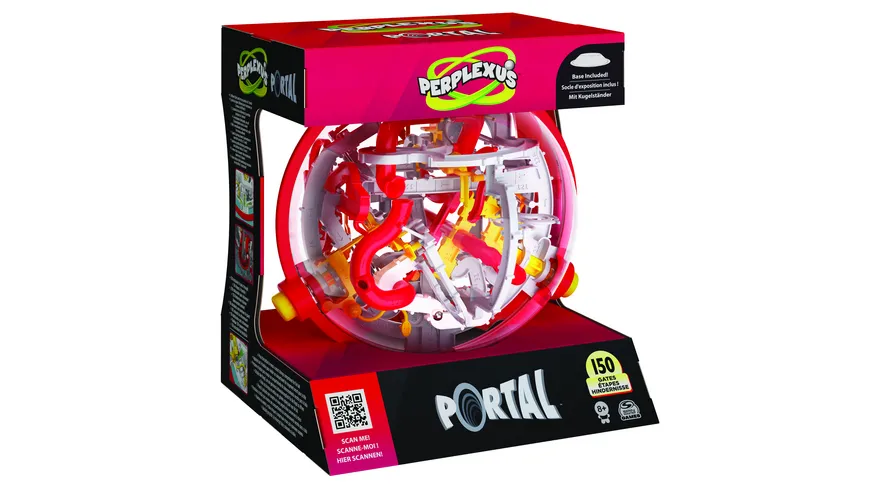 Spin Master Games - Perplexus Portal, 3D-Kugellabyrinth mit 150 Hindernissen - und 50+ trickreichen Portal-Passagen