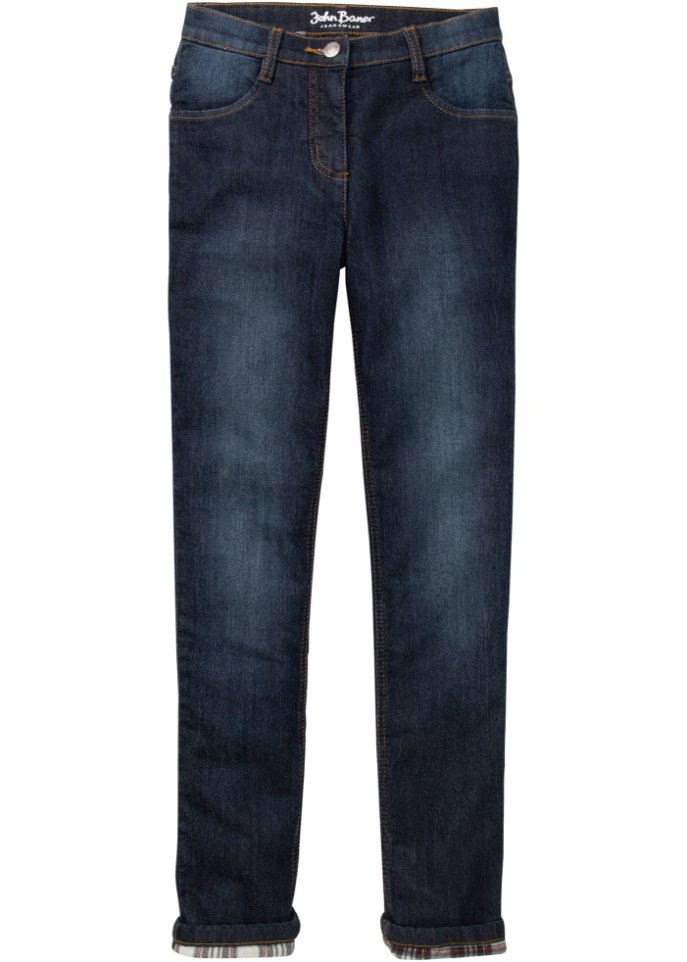 Mädchen Thermojeans mit warmem Flanellfutter