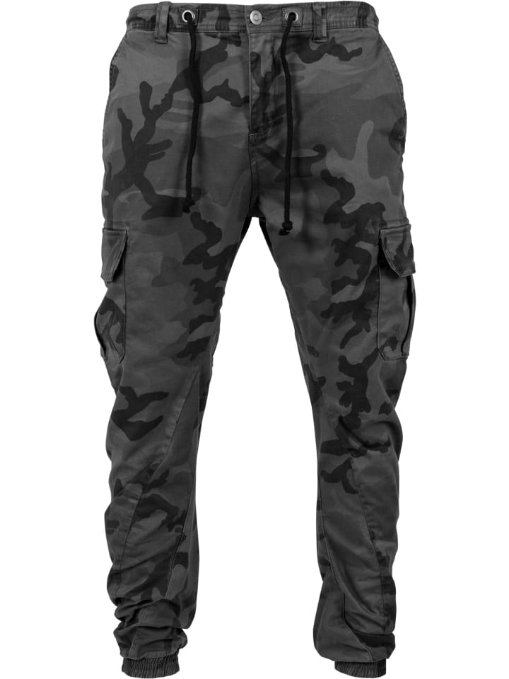 Urban Classics Urban Classics Cargo-Hosen in grey camo günstig kaufen