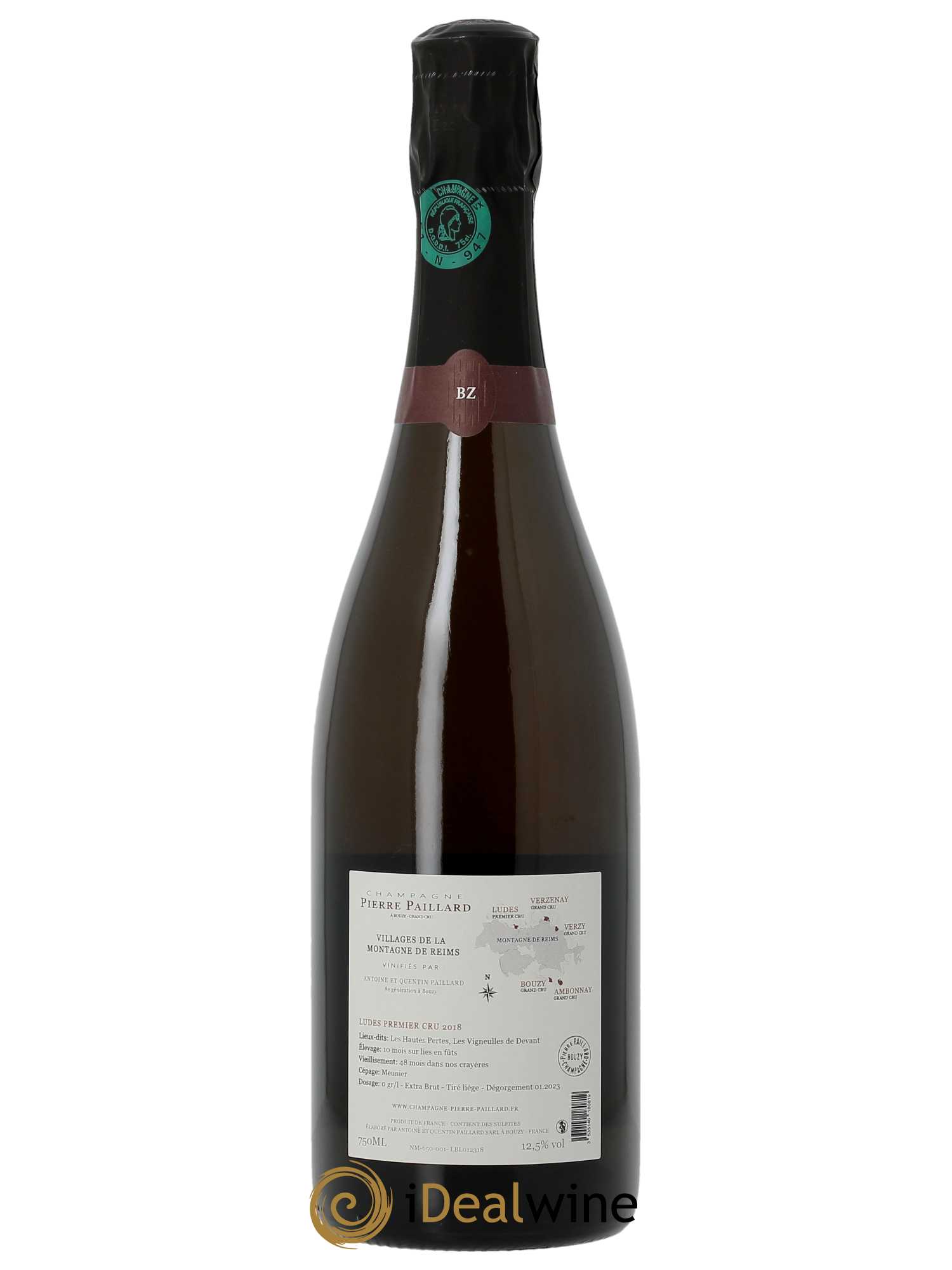 Ludes 1er Cru Pierre Paillard  2018 - Lot de 1 Bouteille