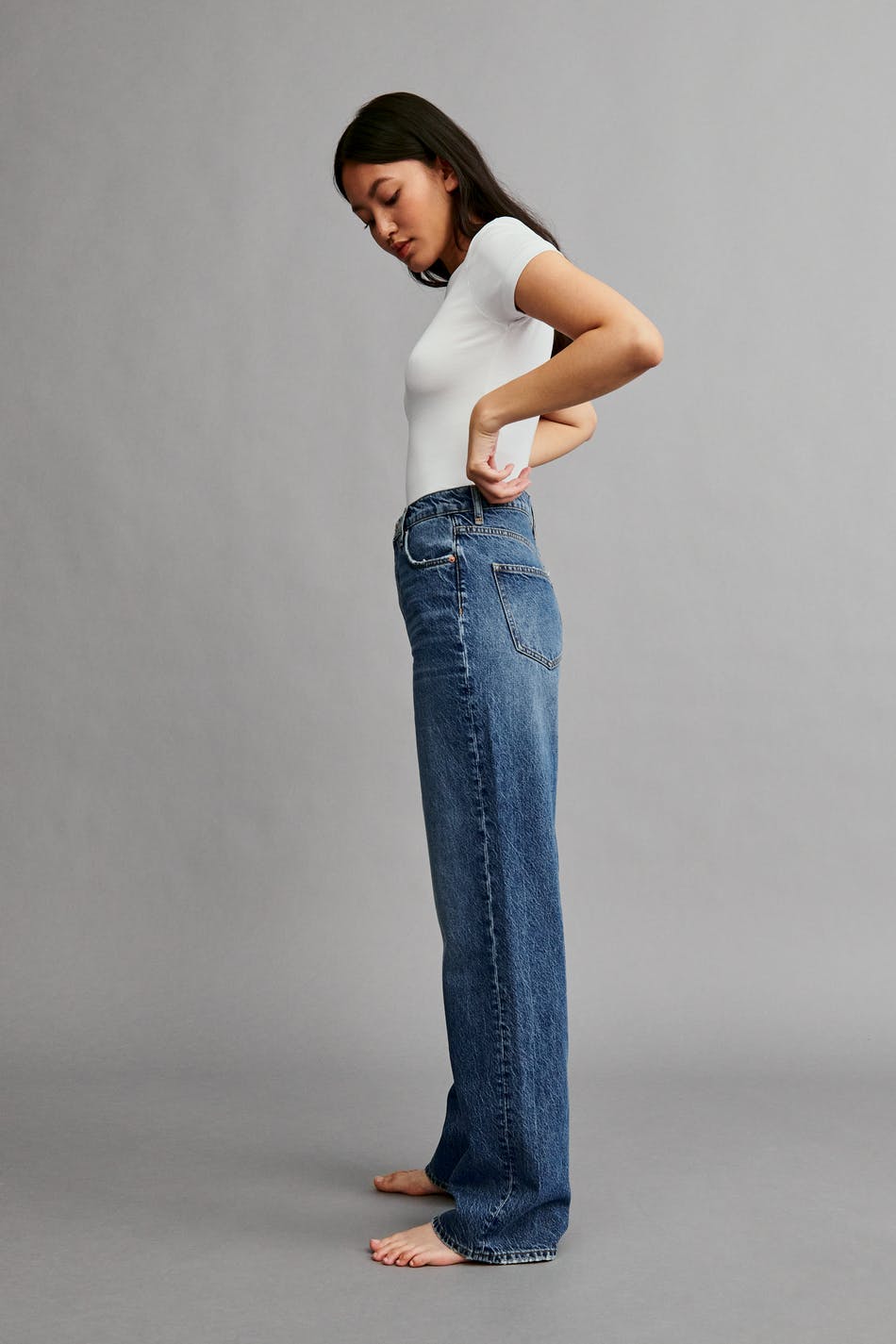 Straight high waist jeans